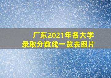 广东2021年各大学录取分数线一览表图片