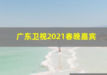 广东卫视2021春晚嘉宾