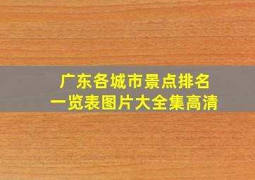 广东各城市景点排名一览表图片大全集高清