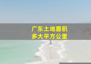 广东土地面积多大平方公里