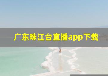 广东珠江台直播app下载