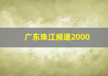 广东珠江频道2000