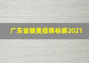 广东省健美操锦标赛2021