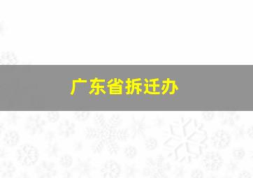 广东省拆迁办