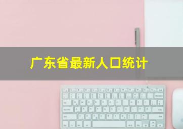 广东省最新人口统计