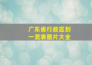 广东省行政区划一览表图片大全