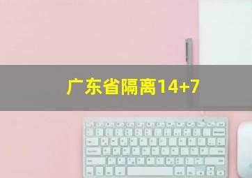 广东省隔离14+7