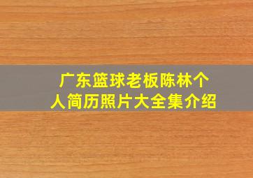 广东篮球老板陈林个人简历照片大全集介绍