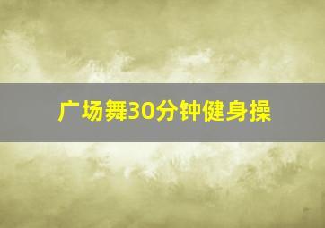 广场舞30分钟健身操