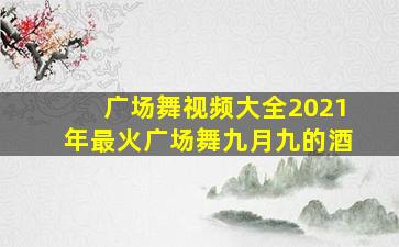 广场舞视频大全2021年最火广场舞九月九的酒