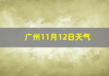 广州11月12日天气