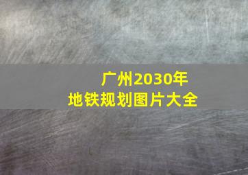 广州2030年地铁规划图片大全