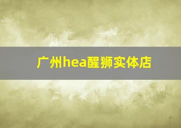 广州hea醒狮实体店