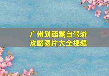 广州到西藏自驾游攻略图片大全视频