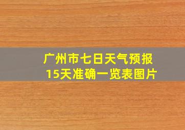 广州市七日天气预报15天准确一览表图片