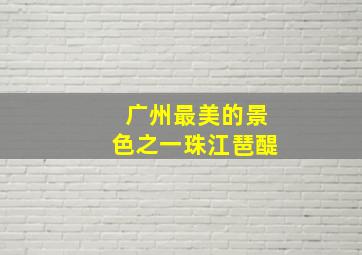 广州最美的景色之一珠江琶醍