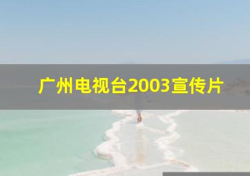 广州电视台2003宣传片