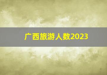 广西旅游人数2023