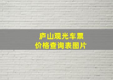 庐山观光车票价格查询表图片