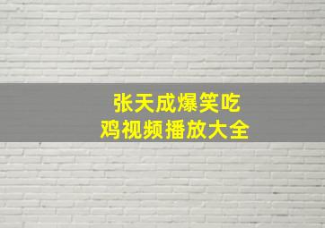 张天成爆笑吃鸡视频播放大全