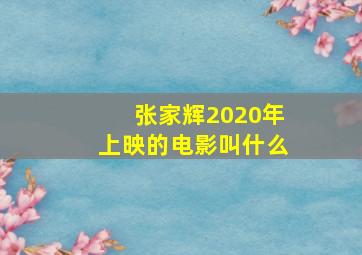 张家辉2020年上映的电影叫什么