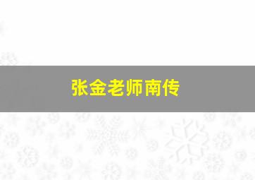 张金老师南传