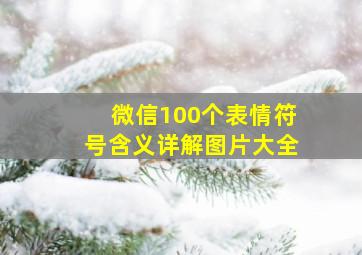 微信100个表情符号含义详解图片大全