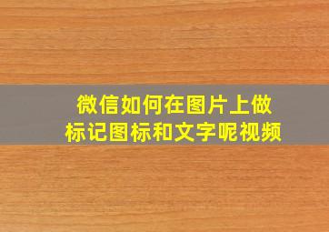 微信如何在图片上做标记图标和文字呢视频