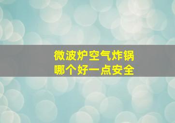 微波炉空气炸锅哪个好一点安全