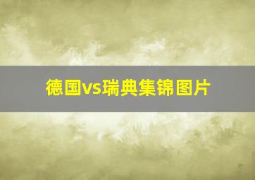 德国vs瑞典集锦图片