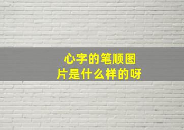 心字的笔顺图片是什么样的呀