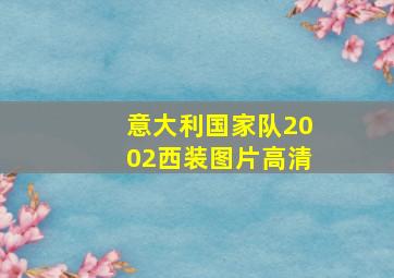 意大利国家队2002西装图片高清