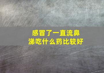 感冒了一直流鼻涕吃什么药比较好