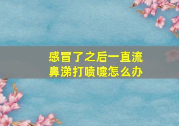 感冒了之后一直流鼻涕打喷嚏怎么办