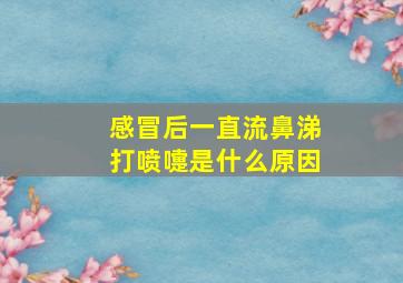 感冒后一直流鼻涕打喷嚏是什么原因