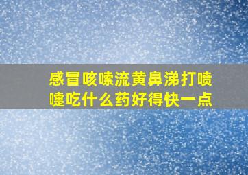 感冒咳嗦流黄鼻涕打喷嚏吃什么药好得快一点