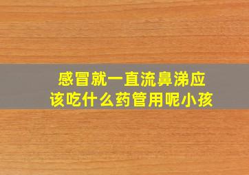 感冒就一直流鼻涕应该吃什么药管用呢小孩