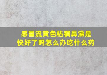 感冒流黄色粘稠鼻涕是快好了吗怎么办吃什么药