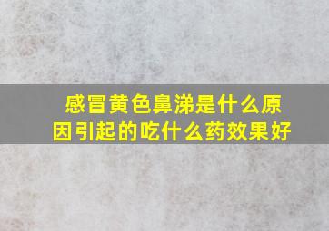 感冒黄色鼻涕是什么原因引起的吃什么药效果好