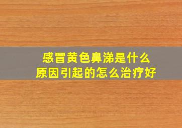 感冒黄色鼻涕是什么原因引起的怎么治疗好