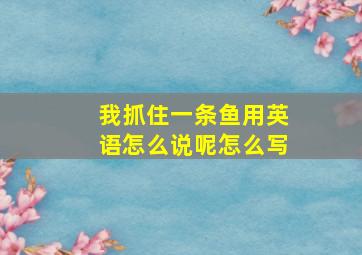 我抓住一条鱼用英语怎么说呢怎么写