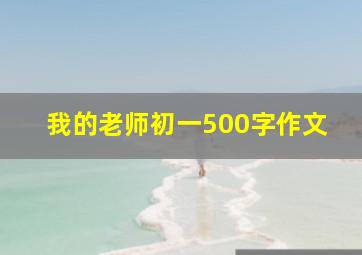 我的老师初一500字作文