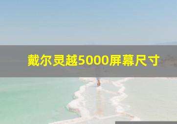 戴尔灵越5000屏幕尺寸