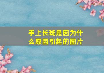 手上长斑是因为什么原因引起的图片