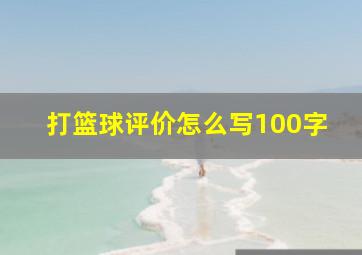 打篮球评价怎么写100字