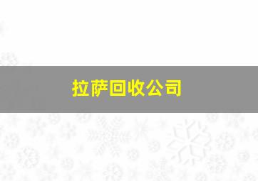 拉萨回收公司