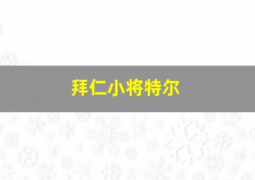 拜仁小将特尔