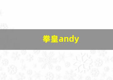 拳皇andy