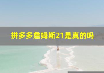 拼多多詹姆斯21是真的吗