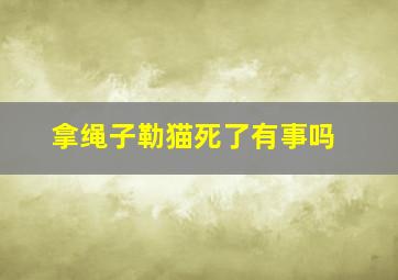 拿绳子勒猫死了有事吗